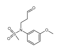 N-(3-methoxyphenyl)-N-(3-oxopropyl)methanesulfonamide结构式