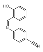 Benzonitrile,4-[[(2-hydroxyphenyl)methylene]amino]- structure