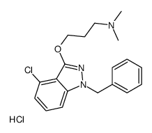 3-(1-benzyl-4-chloroindazol-3-yl)oxy-N,N-dimethylpropan-1-amine,hydrochloride Structure