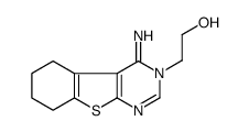 2-(4-imino-5,6,7,8-tetrahydro[1]benzothieno[2,3-d]pyrimidin-3(4H)-yl)ethanol结构式