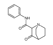 3-Oxo-N-phenyl-1-azabicyclo[2.2.2]octane-2-carboxamide结构式