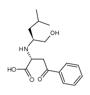 (R)-2-(((S)-1-hydroxy-4-methylpentan-2-yl)amino)-4-oxo-4-phenylbutanoic acid Structure