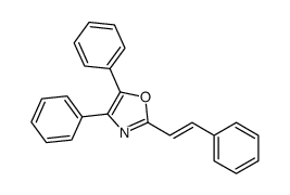 4,5-Diphenyl-2-styryloxazole structure