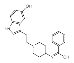 N-[1-[2-(5-hydroxy-1H-indol-3-yl)ethyl]piperidin-4-yl]benzamide结构式