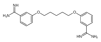 3-[5-(3-carbamimidoylphenoxy)pentoxy]benzenecarboximidamide Structure