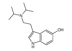 3-[2-[di(propan-2-yl)amino]ethyl]-1H-indol-5-ol结构式