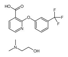 2-(dimethylamino)ethanol,2-[3-(trifluoromethyl)phenoxy]pyridine-3-carboxylic acid Structure