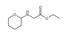 N-tetrahydropyran-2-yl-glycine ethyl ester结构式