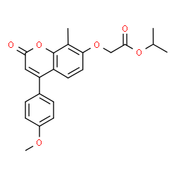 propan-2-yl 2-[4-(4-methoxyphenyl)-8-methyl-2-oxochromen-7-yl]oxyacetate picture