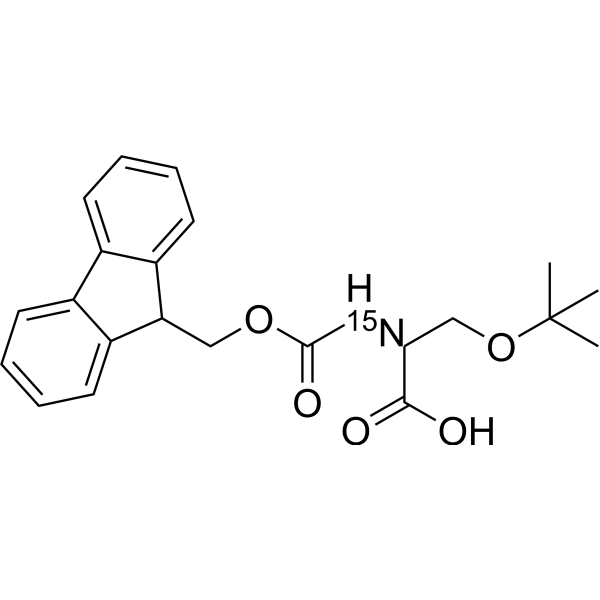 Fmoc-Ser(tBu)-OH-15N结构式