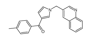 (4-methylphenyl)-[1-(quinolin-3-ylmethyl)pyrrol-3-yl]methanone结构式