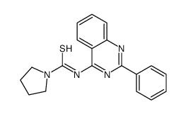 N-(2-phenylquinazolin-4-yl)pyrrolidine-1-carbothioamide Structure