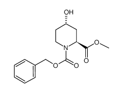 (2S,4S)-1-Benzyl 2-Methyl 4-Hydroxypiperidine-1,2-Dicarboxylate Structure