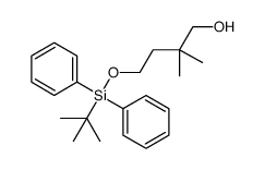 4-((叔-丁基二苯基甲硅烷基)氧代)-2,2-二甲基丁烷-1-醇结构式