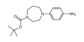 tert-butyl 4-(4-aminophenyl)-1,4-diazepane-1-carboxylate Structure