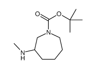 tert-butyl 3-(methylamino)azepane-1-carboxylate结构式