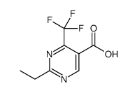 5-Pyrimidinecarboxylicacid,2-ethyl-4-(trifluoromethyl)-(9CI) structure