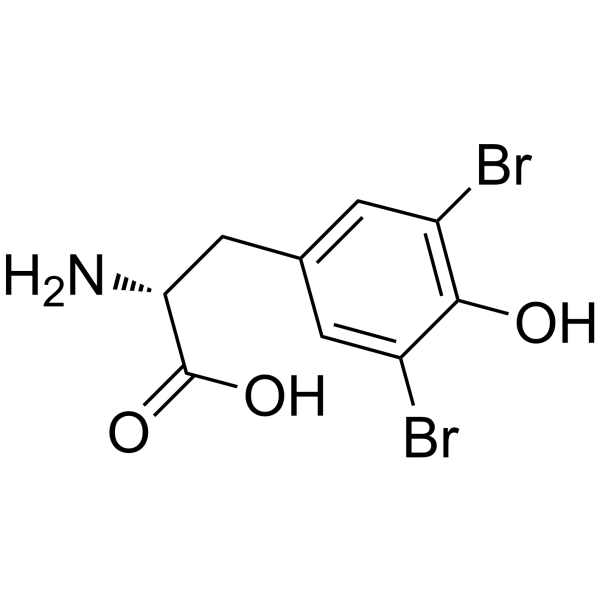 h-3,5-dibromo-d-tyr-oh Structure