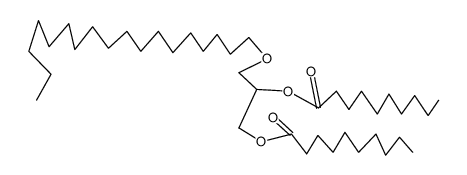 1-Octadecyl-2,3-dicaprinoyl-glycerol Structure