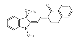 (2E)-2-[(2e)-2-(1,3,3-三甲基-1,3-二氢-2H-吲哚-2-基)亚乙基]-3,4-二氢萘-1(2H)-酮结构式