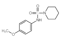 N-(4-methoxyphenyl)piperidine-1-sulfonamide structure