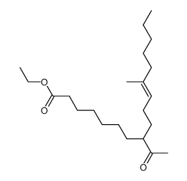 ethyl 8-acetyl-12-methylheptadec-11-enoate Structure