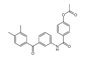 [4-[[3-(3,4-dimethylbenzoyl)phenyl]carbamoyl]phenyl] acetate Structure