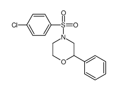 4-(4-chlorophenyl)sulfonyl-2-phenylmorpholine结构式