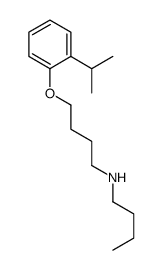 N-butyl-4-(2-propan-2-ylphenoxy)butan-1-amine Structure