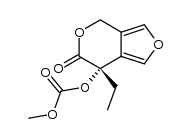 (S)-2-ethyl-2-methoxycarbonyloxy-3-oxo-4,8-dioxabicyclo[4.30]non-1(9),6-diene Structure