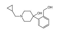 1-(cyclopropylmethyl)-4-[2-(hydroxymethyl)phenyl]piperidin-4-ol结构式