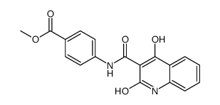 methyl 4-[(4-hydroxy-2-oxo-1H-quinoline-3-carbonyl)amino]benzoate结构式