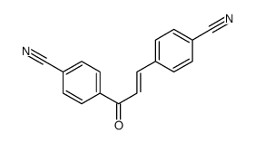 4-[3-(4-cyanophenyl)-3-oxoprop-1-enyl]benzonitrile Structure