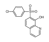 7-(4-chlorophenyl)sulfonylquinolin-8-ol结构式