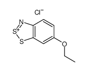 1,2,3-benzodithiazol-6-ylidene(ethyl)oxidanium,chloride Structure