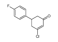 3-chloro-5-(4-fluorophenyl)cyclohex-2-en-1-one结构式