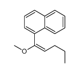 1-(1-methoxypent-1-enyl)naphthalene结构式