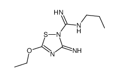 5-ethoxy-3-imino-N'-propyl-1,2,4-thiadiazole-2-carboximidamide Structure