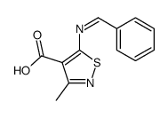 5-(benzylideneamino)-3-methyl-1,2-thiazole-4-carboxylic acid Structure