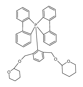 5-(2,6-bis-tetrahydropyran-2-yloxymethyl-phenyl)-5H-5λ5-[5,5']spirobi(benzo[b]phosphindole) Structure