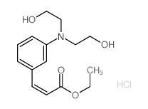 ethyl (E)-3-[3-(bis(2-hydroxyethyl)amino)phenyl]prop-2-enoate Structure