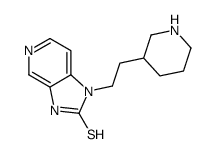 1-[2-(3-Piperidyl)ethyl]-1H-imidazo[4,5-c]pyridine-2-thiol structure