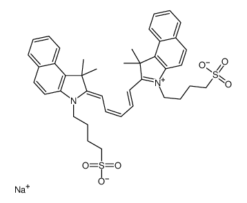 3,3,3',3'-四甲基-1,1'-双(4-磺丁基)苯并吲哚二碳菁钠结构式
