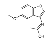 N-(5-methoxy-1-benzofuran-3-yl)acetamide结构式