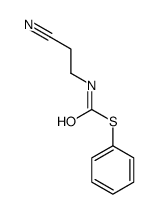 S-phenyl N-(2-cyanoethyl)carbamothioate Structure