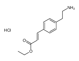 ethyl 3-[4-(2-aminoethyl)phenyl]prop-2-enoate,hydrochloride结构式