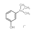 Arsonium,(3-hydroxyphenyl)trimethyl-, iodide (1:1)结构式