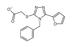 2-[[4-benzyl-5-(furan-2-yl)-1,2,4-triazol-3-yl]sulfanyl]acetate Structure