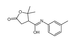 3-Furancarboxamide,tetrahydro-2,2-dimethyl-N-(3-methylphenyl)-5-oxo-(9CI) Structure