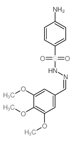 Benzenesulfonic acid,4-amino-, 2-[(3,4,5-trimethoxyphenyl)methylene]hydrazide picture